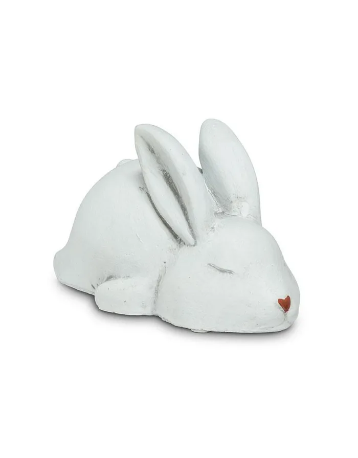 Abbott Rings Sleeping White Bunny 6 L
