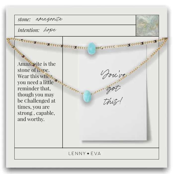 Earrings Amazonit Halskette Lily Lenny Eva Lenny Eva