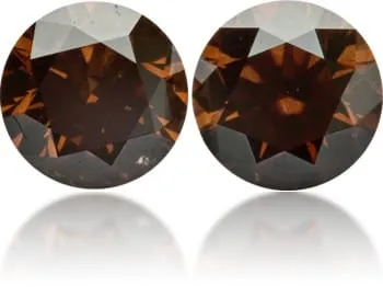 Langerman Diamonds Earrings Natural Brown Diamond Round 408 ct set Langerman Diamonds Earrings Natural Brown Diamond Round 408 ct set