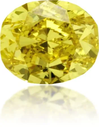 Langerman Diamonds Earrings Natural Yellow Diamond Oval 105 ct Polished