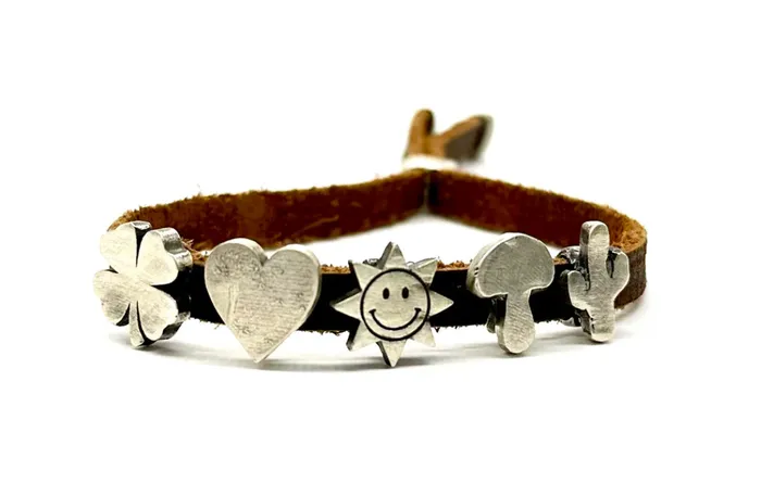 Love Tokens Jewelry Bracelets Emoji Leather Cinch Bracelet