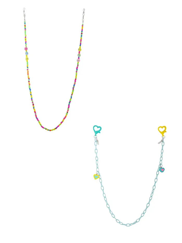 Melbees by Yellow Chimes Earrings Melbees by Yellow Chimes Sunglasses Chain for Women Eyeglasses Chain Multicolor Beadded Face Mask Chains Sunglasses AccessoriesSunglasses Lanyard for Girls and Kids