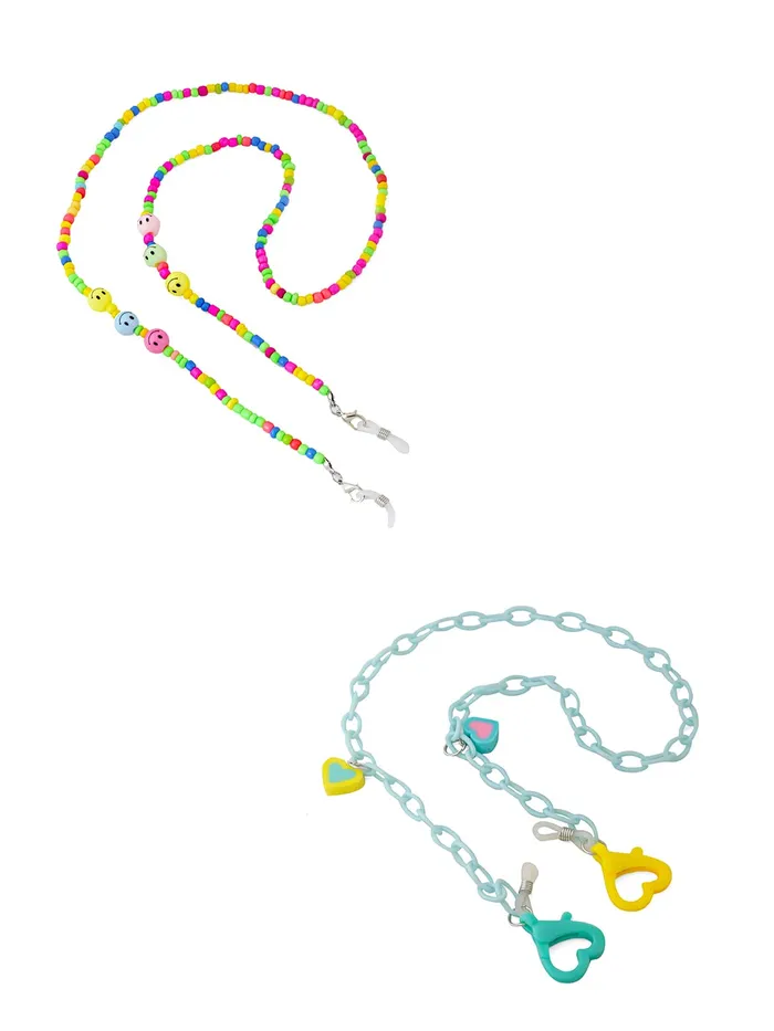 Melbees by Yellow Chimes Earrings Melbees by Yellow Chimes Sunglasses Chain for Women Eyeglasses Chain Multicolor Beadded Face Mask Chains Sunglasses AccessoriesSunglasses Lanyard for Girls and Kids