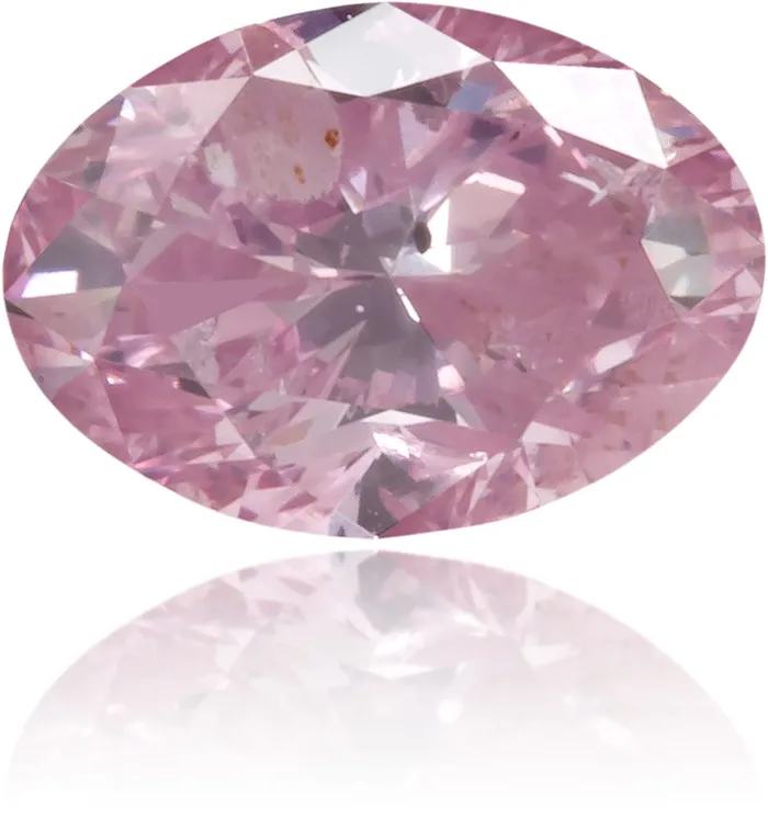 Natural Pink Diamond Oval 027 ct Polished Langerman Diamonds Earrings