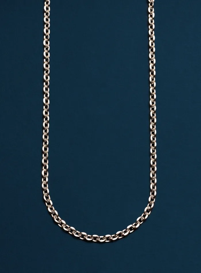Waterproof Rounded 4mm Cable Stainless Steel Chain Necklace WE ARE ALL SMITH Necklaces