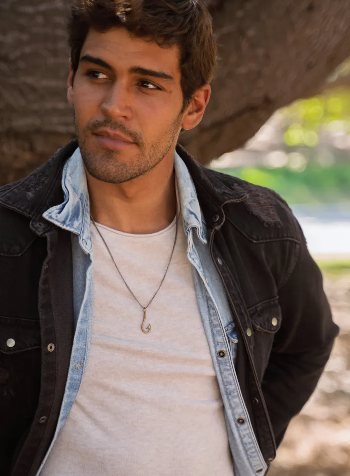We Are All Smith Necklaces Bronze Hook Necklace for Men