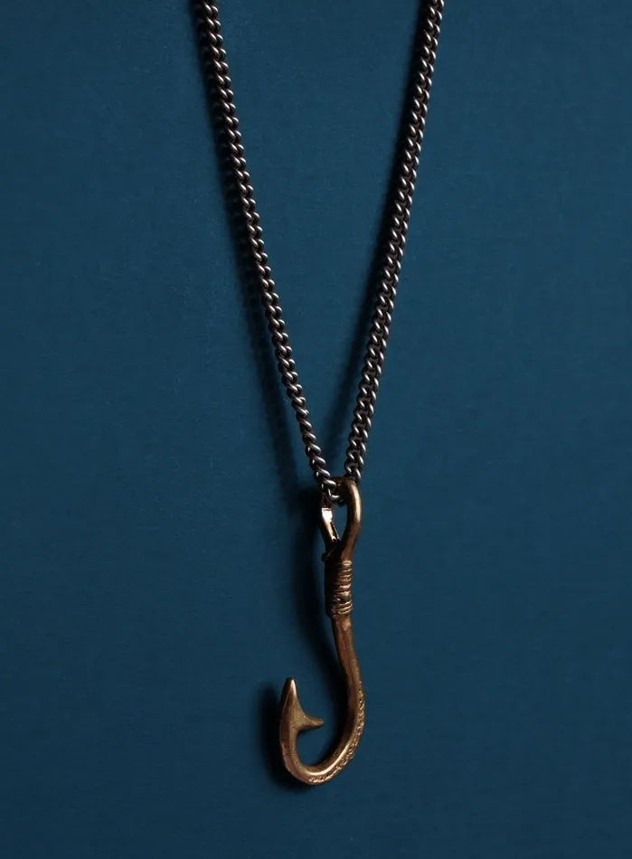 We Are All Smith Necklaces Bronze Hook Necklace for Men
