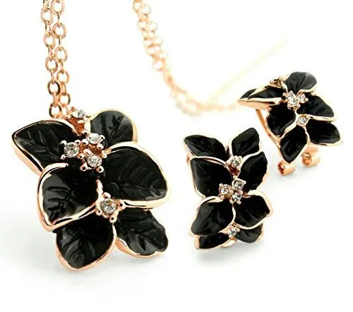 Yellow Chimes Bracelets Yellow Chimes Moxie Collection Rose Floral Designer Crystal Pendant Set for Women and Girls Yellow Chimes Bracelets Yellow Chimes Moxie Collection Rose Floral Designer Crystal Pendant Set for Women and Girls