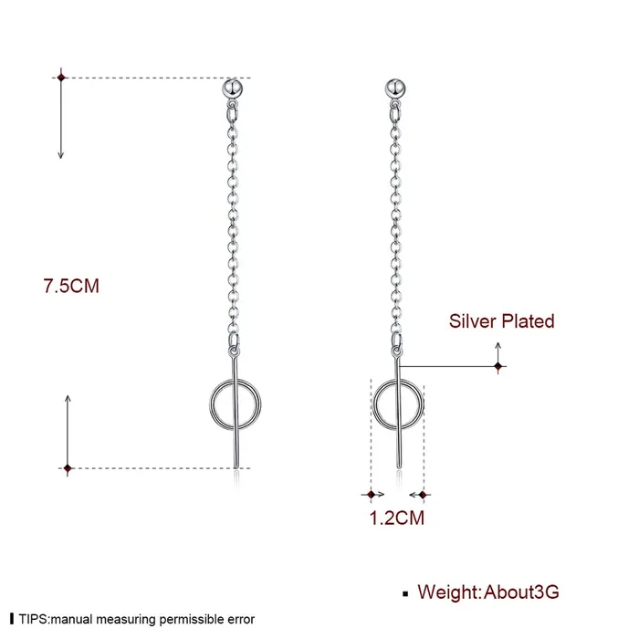 Yellow Chimes Earrings Yellow Chimes Statement Thread Modern Alloy Drop Earring for Women Girls