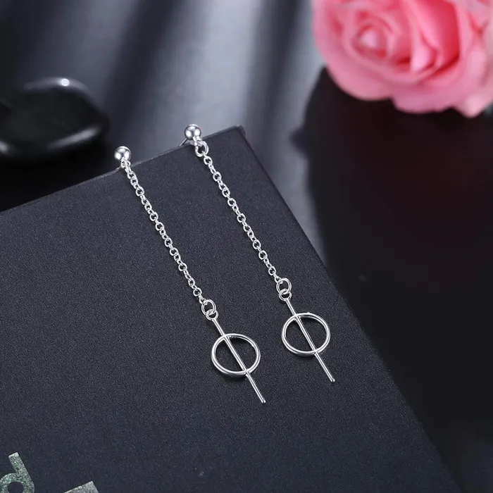 Yellow Chimes Earrings Yellow Chimes Statement Thread Modern Alloy Drop Earring for Women Girls