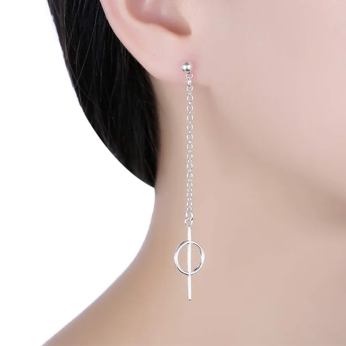 Yellow Chimes Earrings Yellow Chimes Statement Thread Modern Alloy Drop Earring for Women Girls