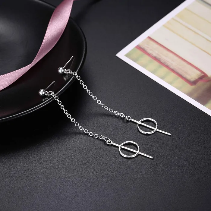 Yellow Chimes Earrings Yellow Chimes Statement Thread Modern Alloy Drop Earring for Women Girls