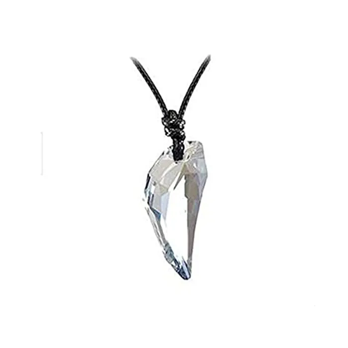 Yellow Chimes Yellow Chimes White Crystal Adjustable Black Leather Rope Pendant for Men and Women Bracelets Yellow Chimes Yellow Chimes White Crystal Adjustable Black Leather Rope Pendant for Men and Women Bracelets