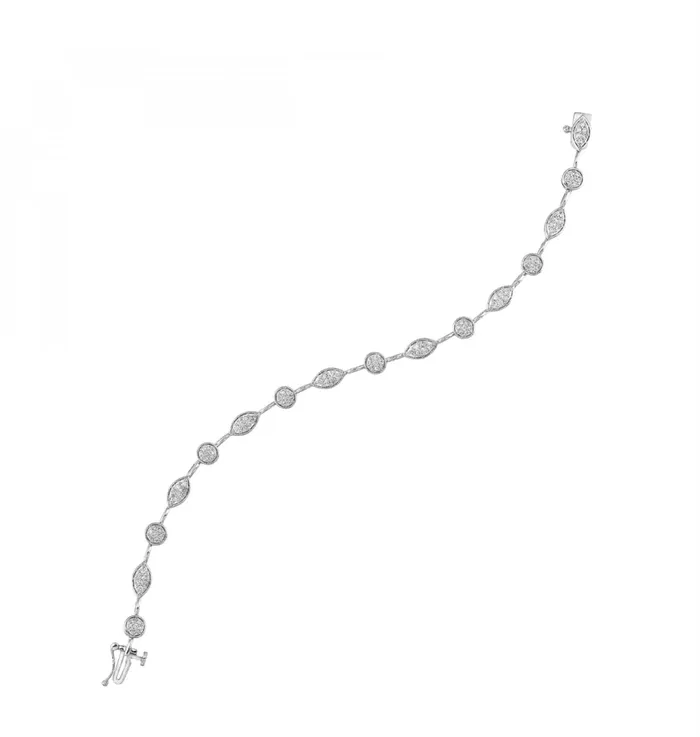 10K WG Diamond Bracelet BC104531WD GemsOne Bracelets