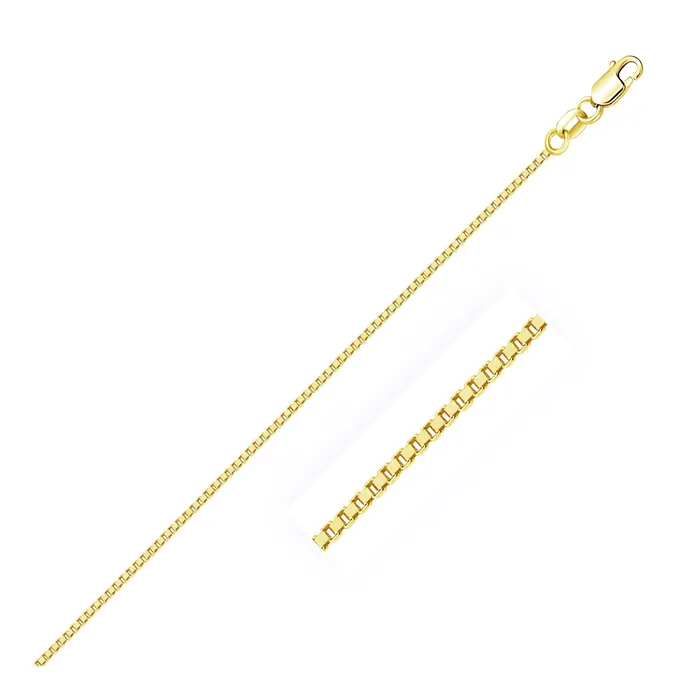 14k Yellow Gold Classic Box Chain 10mm MayaMila Earrings
