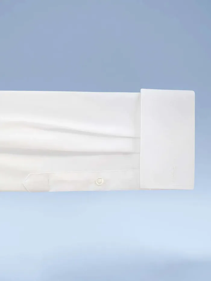 Adonis Pinpoint NonIron Cotton Boys Dress Shirt French Cuff Adonis Earrings