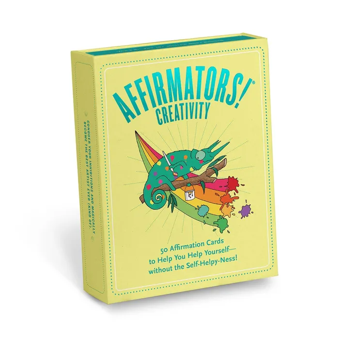 Affirmators Creativity 50 Affirmation Cards Deck Knock Knock Earrings