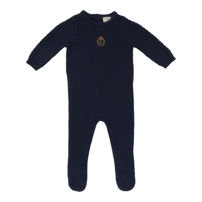 Analogie Earrings Analogie Crest Knit Footie Navy