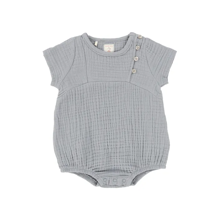 Analogie Earrings Analogie Gauze Boy Romper Sapphire