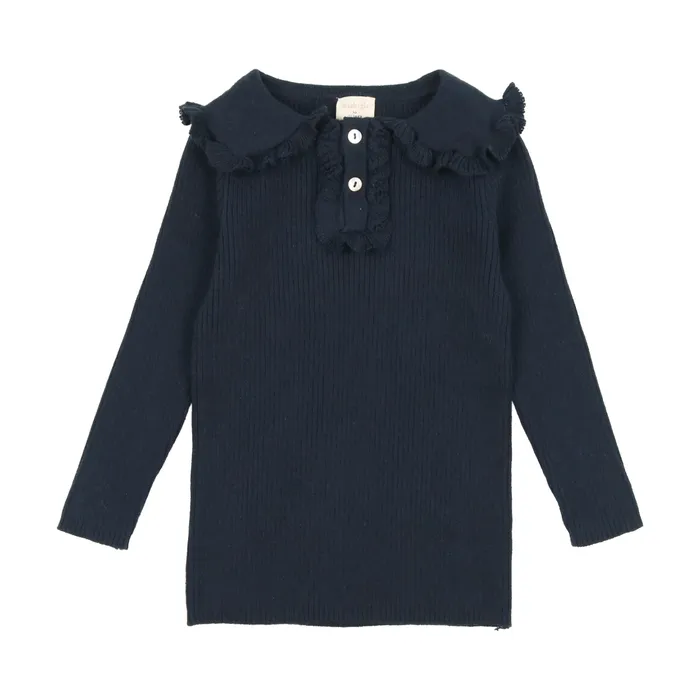 Analogie Earrings Analogie Girls Knit Polo Navy