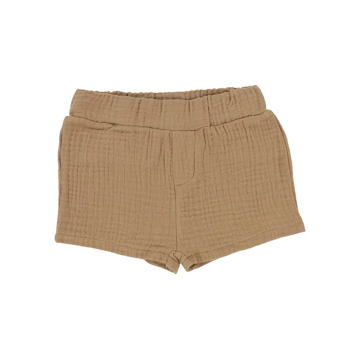 Analogie Gauze Pull on Shorts Caramel Analogie Earrings