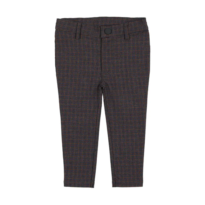 Analogie Rings Analogie Printed Pants Blue Grey Houndstooth