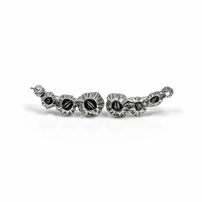 Andrew Xenos Earrings Barnacle Ear Climbers Sterling Andrew Xenos Earrings Barnacle Ear Climbers Sterling
