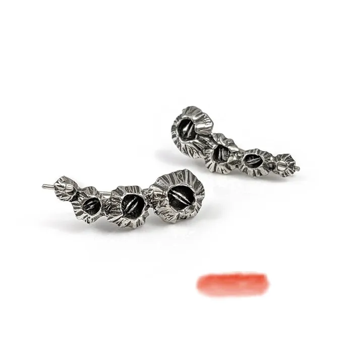 Andrew Xenos Earrings Barnacle Ear Climbers Sterling Andrew Xenos Earrings Barnacle Ear Climbers Sterling