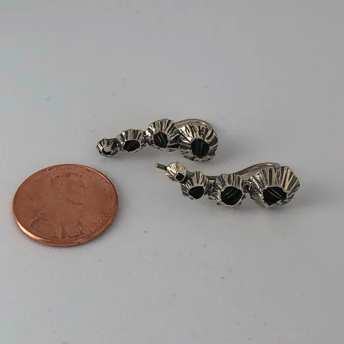 Andrew Xenos Earrings Barnacle Ear Climbers Sterling Andrew Xenos Earrings Barnacle Ear Climbers Sterling