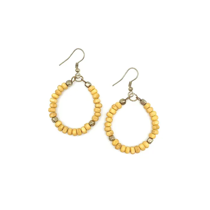 Anju Jewelry Earrings Sachi Chromatic Hues Yellow Hoop Earrings