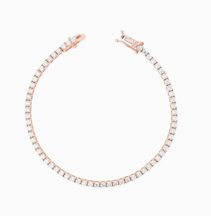 Carbon Hyde Bracelets 515 CT Tennis Bracelet Rose Gold