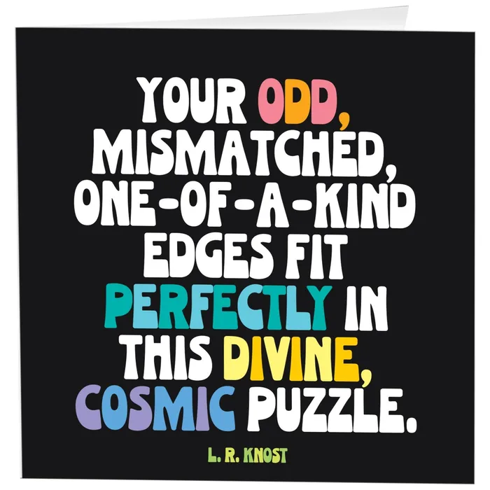 Cards Divine Cosmic Puzzle L R Knost Quotable Earrings