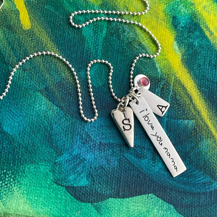 Charm Necklaces HeidiJHale Designs Sterling Silver GemstoneBirthstone Charm Charm Necklaces HeidiJHale Designs Sterling Silver GemstoneBirthstone Charm