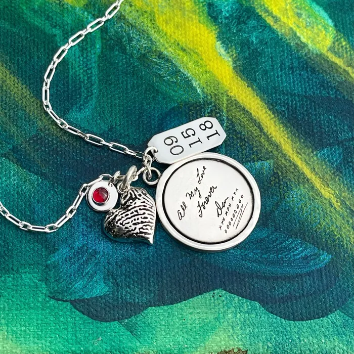 Charm Necklaces HeidiJHale Designs Sterling Silver GemstoneBirthstone Charm Charm Necklaces HeidiJHale Designs Sterling Silver GemstoneBirthstone Charm