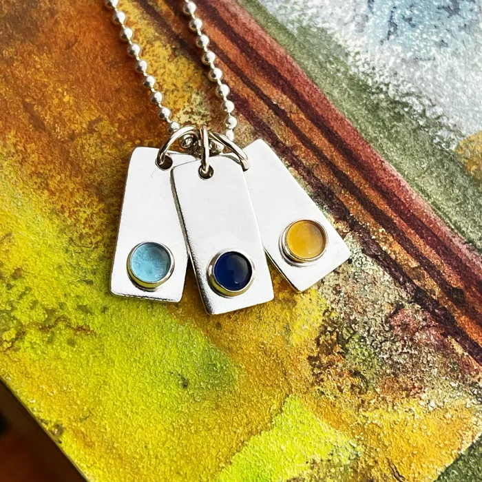 Charm Necklaces HeidiJHale Designs Sterling Silver GemstoneBirthstone Charm Charm Necklaces HeidiJHale Designs Sterling Silver GemstoneBirthstone Charm
