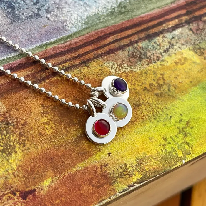 Charm Necklaces HeidiJHale Designs Sterling Silver GemstoneBirthstone Charm Charm Necklaces HeidiJHale Designs Sterling Silver GemstoneBirthstone Charm