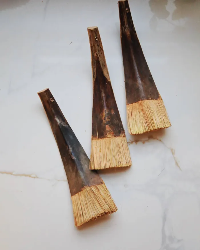 Coconut Palm Brush Fodory Earrings