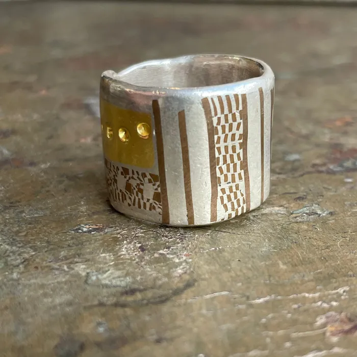 David Jones Mixed Metals Ring Rings