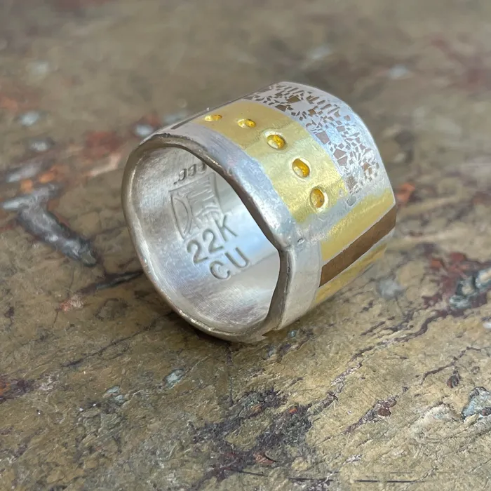 David Jones Mixed Metals Ring Rings