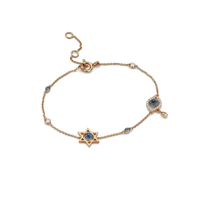 Diamonds and Sapphires Judaica Bracelet The Private Room Fine Jewelry Bracelets Diamonds and Sapphires Judaica Bracelet The Private Room Fine Jewelry Bracelets