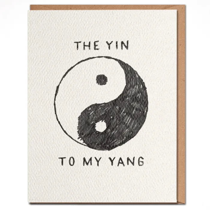 Earrings Daydream Prints Yin Yang Love Card