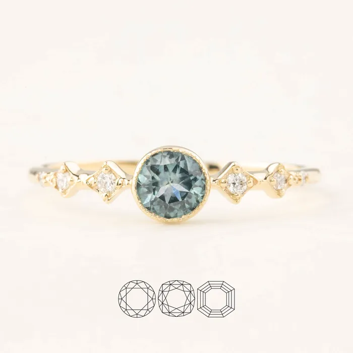Earrings Envero Jewelry Celeste Bezel Setting