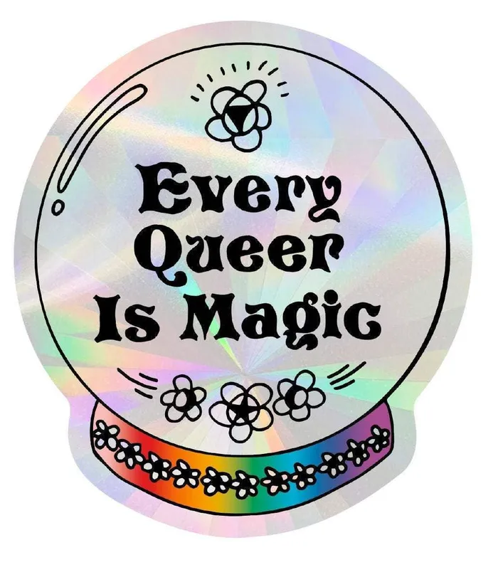 Earrings Hills Holler Every Queer Is Magic Suncatcher Sticker