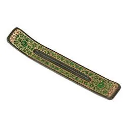 Earrings Incense Holder Green Power Flowers Triloka