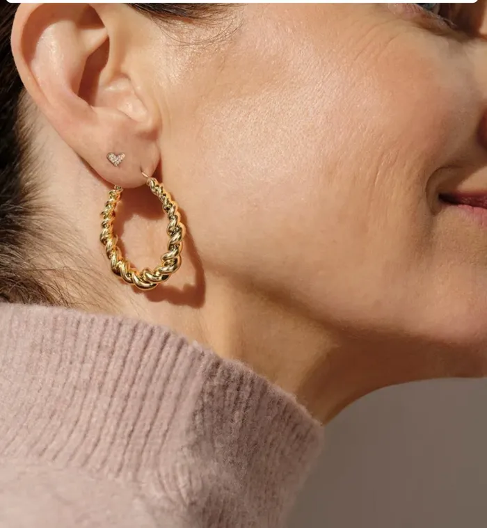 Earrings Kendra ScottHaisley Hoop Earrings in Gold 9608870699 Kendra Scott