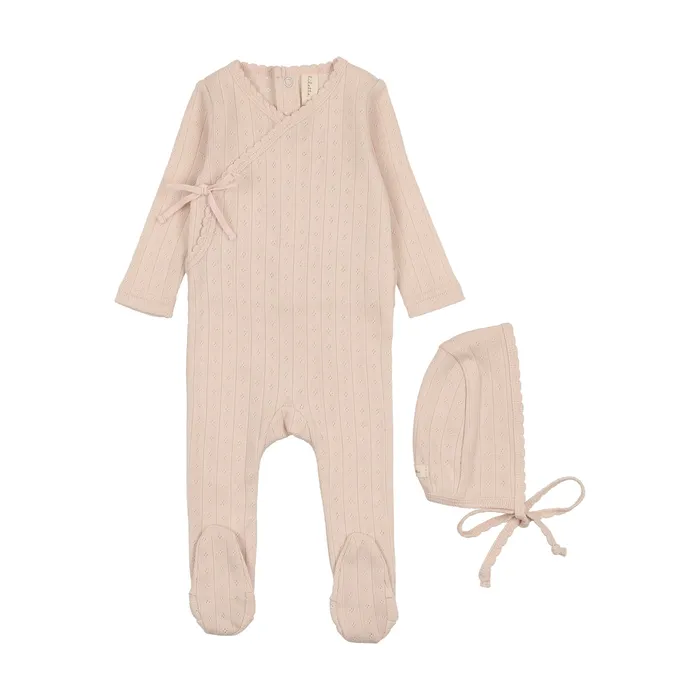 Earrings Lilette Lilette Fine Pointelle Footie Set Petal Pink