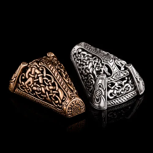 Earrings Northan Viking Silver Animal Head Brooches from Gotland
