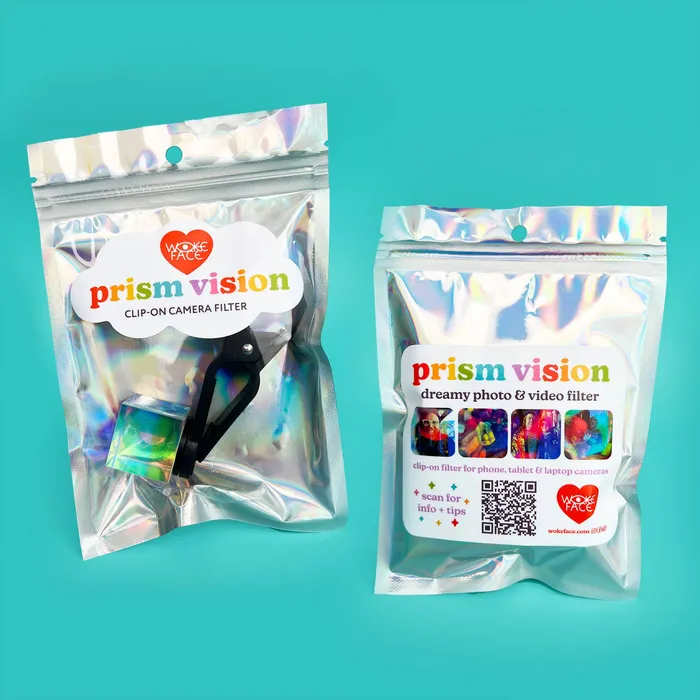 Earrings Wokeface Prism Vision Camera Lens Filter