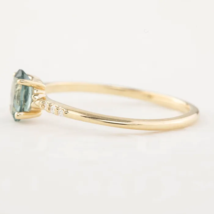Eloise Ring 055ct Green Montana Sapphire One of a kind Envero Jewelry Rings Eloise Ring 055ct Green Montana Sapphire One of a kind Envero Jewelry Rings