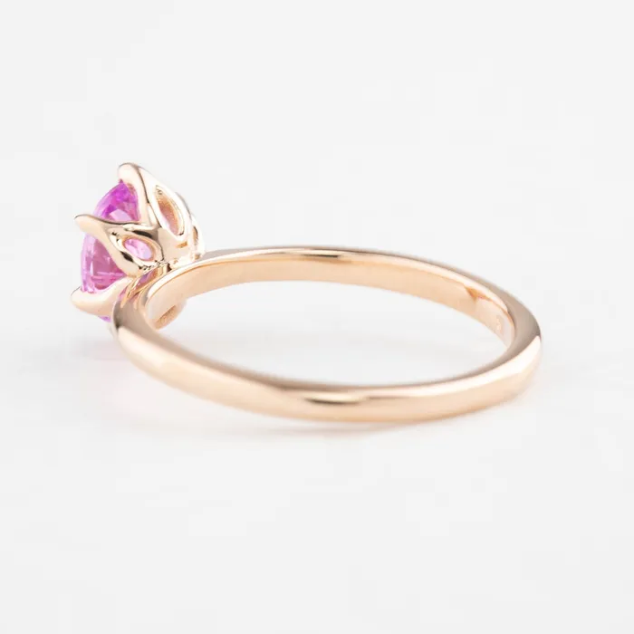 Envero Jewelry Floryn Ring 123ct Oval Pink Sapphire 14K Rose Gold One of a kind Rings Envero Jewelry Floryn Ring 123ct Oval Pink Sapphire 14K Rose Gold One of a kind Rings